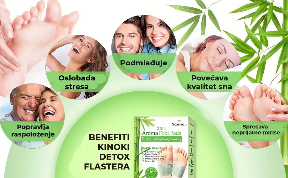 Kinoki flasteri za detoksikaciju organizma - 10 komada