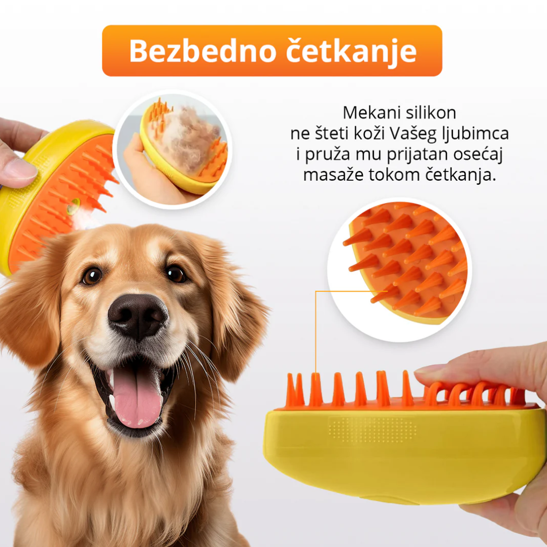 ČETKA ZA KRZNO NA PARU