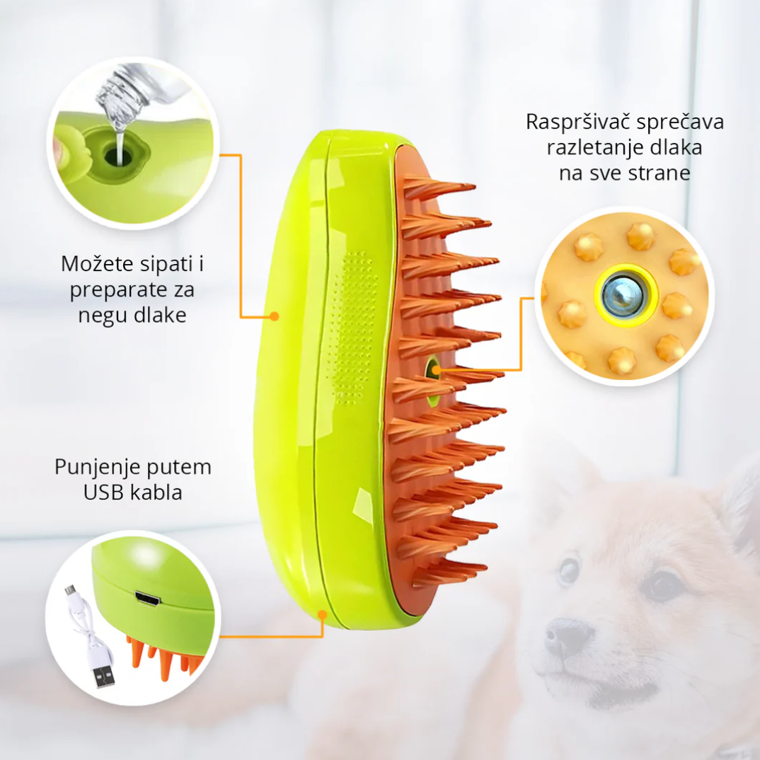 ČETKA ZA KRZNO NA PARU