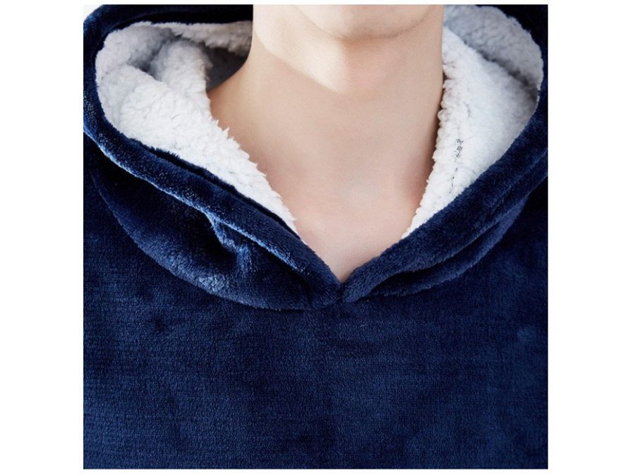 RASPRODAJA - Plišano duks ćebe sa rukavima i kapuljačom